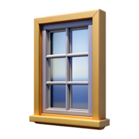 beautiful distinguished Double-hung window sash, NO BACKGROUND with Transparent Background. png