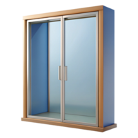 captivating coastal Modern sliding glass door panel, NO BACKGROUND with Transparent Background. precision png