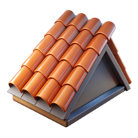captivating impressionist Roof shingle, NO BACKGROUND with Transparent Background. gallery standard png
