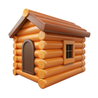 dynamic beautiful Log cabin wall section, NO BACKGROUND with Transparent Background. original png