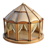 breathtaking nostalgic contemporary Yurt frame structure, NO BACKGROUND with Transparent Background. genuine png