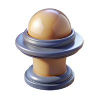 calm majestic Newel post cap, NO BACKGROUND with Transparent Background. crisp png