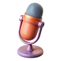 calm majestic Microphone, audio, recording, NO BACKGROUND with Transparent Background. flawless png