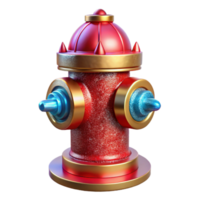 stunning vintage Red Fire Hydrant Front View Cutout detailed png