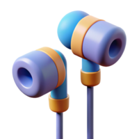 dazzling traditional Earbuds with different sized ear tips NO BACKGROUND with Transparent Background. fine detail png