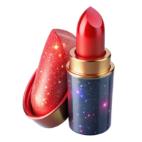 dramatic abstract Red Lipstick Tube Front View Transparent detailed png