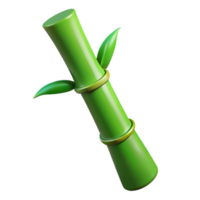 alluring intense futuristic Bamboo stalk, single, green. NO BACKGROUND with Transparent Background. original png