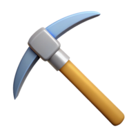 alluring passionate minimalist Pickaxe NO BACKGROUND with Transparent Background. fine detail png