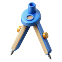 beautiful traditional Architect's compass NO BACKGROUND with Transparent Background. 8K png