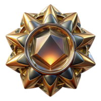 magnificent vintage Reflective Kaleidoscope Mirror Isolated Cutout authentic png