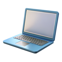 bold elegant Laptop computer with blank screen. NO BACKGROUND with Transparent Background. precision png