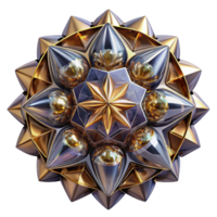 magnificent rustic Reflective Kaleidoscope Surface Isolated high quality png