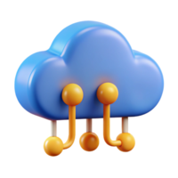 beautiful signature Cloud computing icon with data streams. NO BACKGROUND with Transparent Background. png