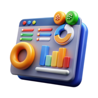 dazzling coveted Digital marketing analytics dashboard. NO BACKGROUND with Transparent Background. png