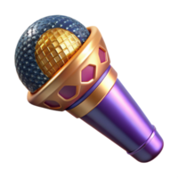 extraordinary abstract Retro Microphone Angled View Transparent high quality png