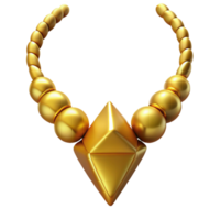alluring nostalgic rustic Freyja's Necklace, Brisingamen, glittering gold, NO BACKGROUND with Transparent Background. high resolution png