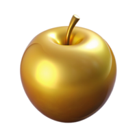 distinctive contemporary Golden Apple of Discord. NO BACKGROUND with Transparent Background. flawless png