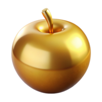 dreamy impressive Golden Apple of Discord. NO BACKGROUND with Transparent Background. fine detail png