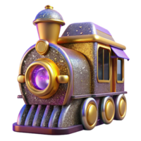 wonderful classic Retro Train Front View Isolated on Transparent Background exclusive png