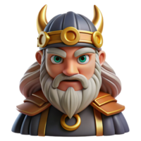 distinctive abstract Odin, Norse god of wisdom and war, one-eyed. NO BACKGROUND with Transparent Background. top-tier png