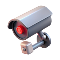 bold alluring Security camera with blinking red light NO BACKGROUND with Transparent Background. perfect clarity png