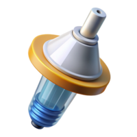 elegant artistic 3D printer extruder nozzle NO BACKGROUND with Transparent Background. top-tier png
