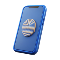 dynamic vibrant Smartphone with fingerprint sensor NO BACKGROUND with Transparent Background. crisp png