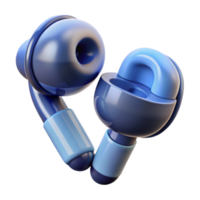 dramatic traditional Wireless earbuds in ear NO BACKGROUND with Transparent Background. genuine png