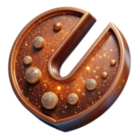 wonderful minimalist Rust Modern Font Iota Symbol Isolated on Transparent Background professional png