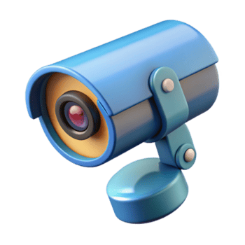 travolgente minimalista sicurezza telecamera con movimento rivelazione no sfondo con trasparente sfondo. impeccabile png