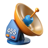 captivating industrial Satellite dish receiving signal NO BACKGROUND with Transparent Background. original png