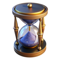 magnificent creative Sand Timer with Metal Frame Angled View Cutout png