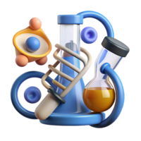 dreamy splendid Genetic engineering research tools NO BACKGROUND with Transparent Background. studio quality png