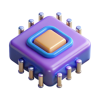 coveted artistic Quantum computing processor NO BACKGROUND with Transparent Background. ultra HD png