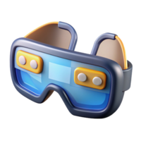 dramatic bold geometric Augmented reality glasses displaying information NO BACKGROUND with Transparent Background. 8K png