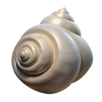 dreamy splendid A single seashell, spiraled and textured. NO BACKGROUND with Transparent Background. sharp png