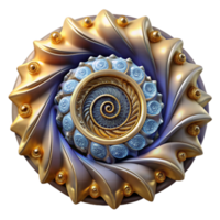 impressive minimalist Seashell Spiral Pattern Symmetry Isolated high resolution png