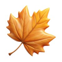 alluring mid-century Fallen autumn leaf maple NO BACKGROUND with Transparent Background. high quality png