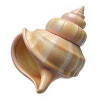 acclaimed artistic Single seashell conch NO BACKGROUND with Transparent Background. masterfully captured png