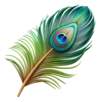 captivating playful renaissance Feather peacock NO BACKGROUND with Transparent Background. artisan png