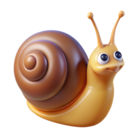 calm captivating Snail NO BACKGROUND with Transparent Background. 8K png