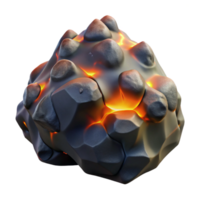 dynamic beautiful Volcanic rock NO BACKGROUND with Transparent Background. top-tier png