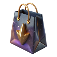 wonderful modern Shopping Bag Side Angle Transparent Background exclusive png