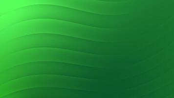 Green abstract background with curved lines. video