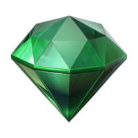 alluring quintessential A single, polished emerald gemstone, NO BACKGROUND with Transparent Background. png
