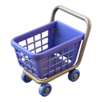 dynamic immaculate A shopping cart, empty, NO BACKGROUND with Transparent Background. masterfully captured png