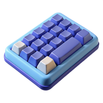 mysterieus betoverend een toetsenbord, standaard- qwerty lay-out, Nee achtergrond met transparant achtergrond. precisie png