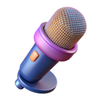 bold serene A microphone, studio quality, NO BACKGROUND with Transparent Background. flawless png