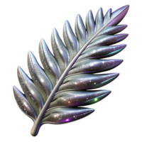stunning traditional Silver Fern Leaf Fractal Isolated high resolution png