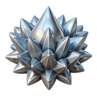 extraordinary abstract Silver Frost Pattern Fractal Element Transparent Background high resolution png